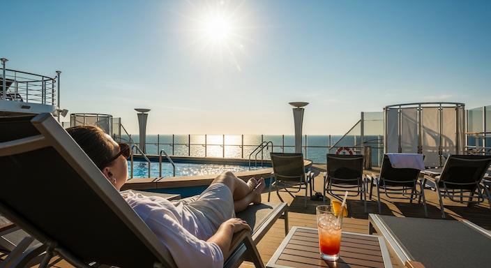 Entspannung am sonnigen Strand